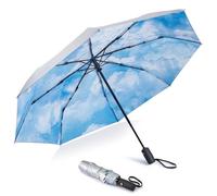 G4Free UPF 50+ UV Protection Mini Travel Umbrella 42 Inch Sun Blocking Folding Umbrella