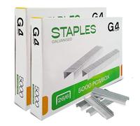 G4GADGET 10,400 Staples 26/6 Standard Size - Durable Steel, Anti-Jam Design for Office, Home & School Use - Perfect for Desktop Staplers & Pliers