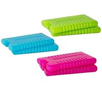 G4GADGET 16cm Freezer Blocks - Reusable Ice Packs for Coolers, Lunch Boxes, Travel & Outdoor Activities - Keeps Food Fresh and Drinks Cool (Assorted - Pack Of 12)