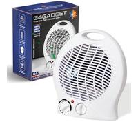 G4GADGET 2 Pack Portable Electric Fan Heater - 2000W Space Heater with 2 Heat Settings & Cool Function, Adjustable Thermostat, Overheat Protection, Low Energy Silent Room Heater for Home & Office
