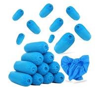 G4GADGET 200 Pack Disposable Shoe Covers - Blue, Waterproof, Anti-Slip, Tear-Resistant Overshoes for Indoor & Outdoor Use - Ideal for Floor, Carpet, Boot, Medical, Cleaning & Home Protection