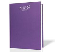 2025-2026 A4 Week to View Diary Purple Academic Case Binding Week to View On Two Pages
