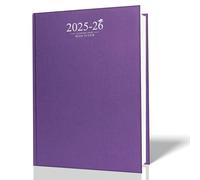 2025-2026 Academic Student Diary A5 Purple Week to View Case-bound