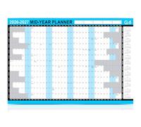 G4GADGET 2026-2027 A1 Academic Wall Planner (85 x 58cm) - 13 Month Mid Year School Year Calendar Aug 2026-Aug 2027 - Large Yearly Wall Planner for Home, Office, Teachers & Students