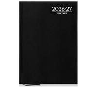 G4GADGET 2026-2027 Academic Diary A4 Day A Page Black Hardback - August 2026 to July 2027 Daily Planner, Student Teacher School Organizer, Appointment & Timetable Year Planner