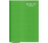G4GADGET 2026-2027 Academic Diary A4 Day A Page Lime Green Hardback - August 2026 to July 2027 Daily Planner, Student Teacher School Organizer, Appointment & Timetable Year Planner