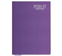 G4GADGET 2026-2027 Academic Diary A4 Week To View Hardback - August 2026 to July 2027 Weekly Planner, Student Teacher School Organizer (Purple, A5 Week To View)