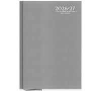 G4GADGET 2026-2027 Academic Diary A5 Day A Page Grey Hardback - August 2026 to July 2027 Daily Planner, Student Teacher School Organizer, Appointment & Timetable Year Planner