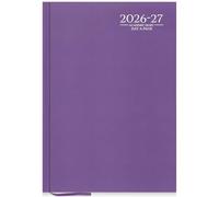 G4GADGET 2026-2027 Academic Diary A5 Day A Page Purple Hardback - August 2026 to July 2027 Daily Planner, Student Teacher School Organizer, Appointment & Timetable Year Planner