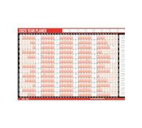 G4GADGET 2025 Year Wall Planner A1 - Large 85cm x 58cm Laminated Calendar, Unmounted with Stickers and Dry Wipe Pen, Perfect for Home, Office, School, and Library Planning