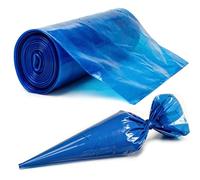 G4GADGET 21" Blue Disposable Piping Bags (100 Bags / 1 Roll) - Heavy Duty Icing Piping Bag for Cakes, Cupcakes, Pastry & Baking - Non-Slip, Food Safe, Tear Resistant Piping Bag Nozzles Compatible