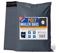 G4GADGET 25 Pack Extra Large Grey Postal Bags 22x30 Inch [559mm x 762mm] - Heavy-Duty Self Seal Mailing Bags for Clothes, Vinted Shipping, Packaging, Parcel Postage & Delivery