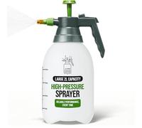 G4GADGET 2L Pressure Sprayer Pump Spray Bottle with Adjustable Brass Nozzle - Heavy Duty Garden Sprayer for Weed Killer, Fertilisers, Plants & Cleaning - Pump Action Water Spray Bottle
