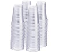 G4GADGET 300x 180ml Disposable Clear Plastic Cups - Sturdy Cold Drink Cups for Events, Picnics, Offices, Catering & Daily Use | Spill-Resistant, Space-Saving Design