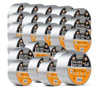 G4GADGET 36 Rolls Silver Duct Tape 50mm x 45m Heavy Duty | Weather Resistant Gaffa Tape | Extra Strong Multi-Purpose Repair Tape | Industrial Grade for Sealing, Wrapping, Plumbing & Outdoor Repairs