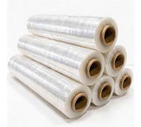 G4GADGET 6 Rolls Clear Pallet Wrap 400mm x 150m | Strong Stretch Shrink Wrap Cling Film | Heavy Duty Packing Wrap for Moving House, Warehouse, Furniture, Luggage & Storage