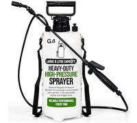 G4GADGET 8L Garden Pressure Sprayer Pump Action - Weed Killer Sprayer, Water Spray Bottle with Adjustable Nozzle, Shoulder Strap & Lance - Garden Sprayer for Fertiliser, Pesticides, Cleaning & Plants