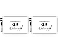 G4GADGET A3 Magnetic Whiteboard 30x40cm Double Sided - Dry Erase Small White Board with 1 Marker & 2 Magnets - Desktop Writing Board for Office, School, Home, Teachers & Kids (Pack of 2)