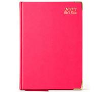 G4GADGET A4 2027 Day a Page Pink Diary Gilt Edges Hardback