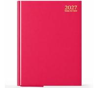 G4GADGET A4 2027 Week To View Pink Diary Hardback