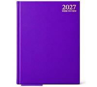 G4GADGET A4 2027 Week To View Purple Diary Hardback