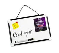 G4GADGET A4 Mini Dry Wipe Whiteboard - White Board for Wall, Fridge, Home, School & Office - Ideal for Notes, Reminders, Schedules & Learning - Smooth Writing Surface & Easy Erase