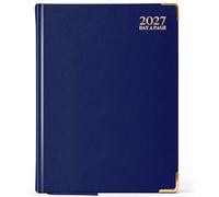 G4GADGET A5 2027 Day a Page Blue Diary Gilt Edges Hardback