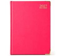 G4GADGET A5 2027 Day a Page Pink Diary Gilt Edges Hardback