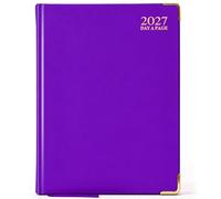 G4GADGET A5 2027 Day a Page Purple Diary Gilt Edges Hardback