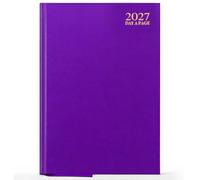 G4GADGET A5 2027 Day a Page Purple Diary Hardback