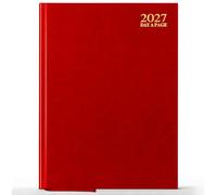 G4GADGET A5 2027 Day a Page Red Diary Gilt Edges Hardback