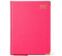 G4GADGET A5 2027 Week to View Pink Diary Gilt Edges Hardback