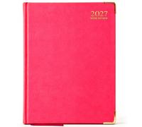 G4GADGET A5 2027 Week To View Pink Diary Gilt Edges Hardback