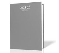 G4GADGET 2024 2025 Academic Student Diary A5 Week to View Case-bound Week to View On Two Pages (Grey)