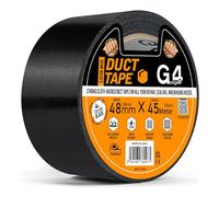 G4GADGET Black Duct Tape 48mm x 45m - Heavy Duty Gaffer Tape, Weather Resistant Strong Adhesive for Indoor & Outdoor Repairs, Packing, Sealing, Bundling & DIY