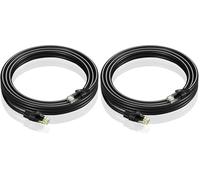 G4GADGET CAT5e Ethernet Cable 5m - High-Speed LAN Network Cable with RJ45 Connector for Fast Internet, Gaming, Streaming & Home Office (Pack of 2)