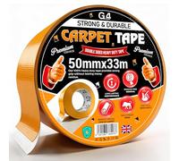 G4GADGET Double Sided Carpet Tape Heavy Duty 50mm x 33m Extra Strong Rug Tape for Carpet, Area Rugs & Stair Treads - Residue Free, Easy Install, Works on Wood, Tile, Vinyl, Laminate & Carpet
