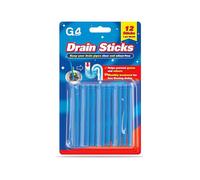 G4GADGET Drain Sticks - 12 Pack, Enzymatic Drain Cleaner for Sinks, Basins, Bathtubs - Prevents Blockages & Bad Odors, Perfect for Grease, Fat, Food Residue