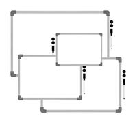 G4GADGET Dry Wipe Magnetic Whiteboard Mini Office Notice Memo White Board and Eraser (35CM X 50XM)