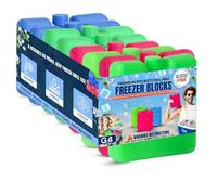 G4GADGET Freezer Blocks 8 Pack (8cm) | Reusable Ice Packs for Cool Bags, Lunch Boxes & Cool Boxes | Long Lasting Cooler Blocks for Travel, Picnic, Camping Accessories | Leakproof & Durable
