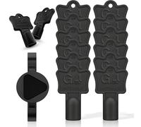 G4GADGET Gas Meter Box Key 20 Pack - Black Triangle Utility Keys for Gas, Electric & Water Meter Boxes - Durable Plastic Meter Cabinet Keys