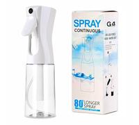 G4GADGET Hair Spray Bottle, 5oz/150ml Transparent Continuous Mister Spray Bottle, Fine Mist Empty Water Spray Bottle for Hair Styling, Plants, Pets, Cleaning, and More