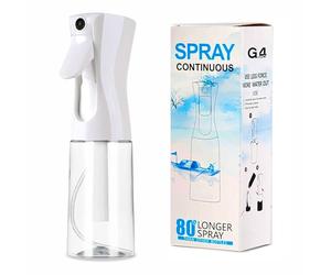 G4GADGET Hair Spray Bottle, 5oz/150ml Transparent Continuous Mister Spray Bottle, Fine Mist Empty Water Spray Bottle for Hair Styling, Plants, Pets, Cleaning, and More