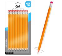 G4GADGET HB Pencils Pack of 24 School Pencils with Rubber, Break Resistant HB Graphite Pencils for Kids, Writing, Drawing & Sketching