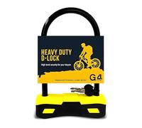 G4GADGET Heavy Duty D Lock for Bike - High-Security Bicycle U Lock with 2 Keys, Anti-Theft Steel Shackle, Weatherproof & Durable - Ideal for Road, Mountain, Electric & Folding Bikes
