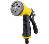 G4GADGET Hose Pipe Spray Gun, Heavy Duty 6 Function Garden Hose Spray Nozzle, High Pressure Metal Water Sprayer with Flow Control & Locking Clip for Plant Watering, Car Washing, Lawn & Pet Cleaning