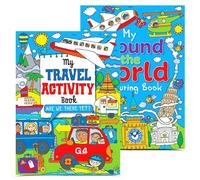 G4Gadget Kids Activity Books Pack of 2 for Ages 3-8 | My Travel Activity Book & My Around The World Activity Book | Educational Travel Games, Puzzles & Learning Fun for Kids