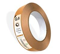G4GADGET Kraft Paper Packing Tape 24mm x 50m | Strong Brown Paper Tape for Parcel Packing, Picture Framing & Moving Boxes | Eco-Friendly & Recyclable