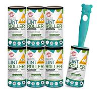 G4GADGET Lint Roller for Pet Hair - 7 Refills (420 Sheets) with 1 Handle - Extra Sticky Lint Remover for Clothes, Furniture, Carpet - Cat & Dog Hair, Dust & Fluff Cleaner