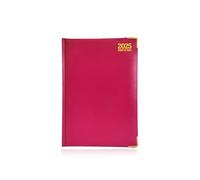 G4GADGET Luxury 2025 Week to View Diary Hardback Cover 80GSM Paper for Business Office & Home A5 Purple 30cmx21cm